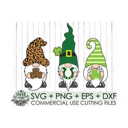 St. Patrick's Day SVG, Gnome SVG, Leprechaun SVG, Four Leaf Clover, Rainbow Svg, Leprechaun, Holiday Svg,Silhouette file