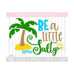Be a little Salty Svg ,Summer Svg Design, Cruise Svg,Kds  Summer Svg, Beach Vacation Svg,