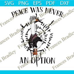 Goose Peace Was Never An Option SVG Graphic Design File