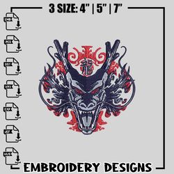 Shenron embroidery design, One Piece embroidery, logo design, anime design, anime shirt, Digital download