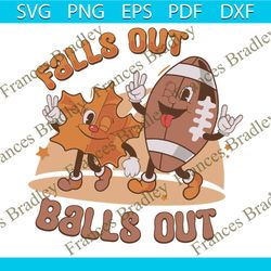 falls out balls out football tis the season svg cutting file