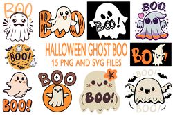 GHOST BOO  Halloween SVG.PNG SUBLIMATION DOWNLOAD DIGITAL FILE