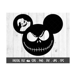 Oogie and Jack skellington SVG, Oogie and jack Silhouette SVG and PNG, Nightmare Before Christmas svg for cricut-Cut Fil