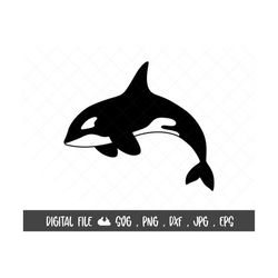 Whale SVG, Orca Whale Svg, Killer Whale Svg, Whale Clip art, Whale cut file,Whale Png, Whale Silhouette, Svg,Eps dxf,Cri