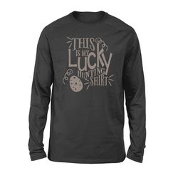 Easter Outfit Shirt Egg Hunting Easter This is my lucky hunting Long Sleeve NQS163