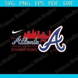 The A Atlanta Braves 2023 NL East Division Champions SVG