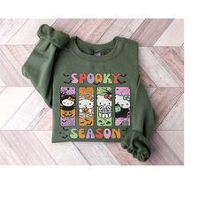 Spooky Season Sweatshirt and Hoodie, Stay Spooky Sweatshirt, Halloween Pumpkin Shirt, Ghost Halloween Shirt, Halloween G