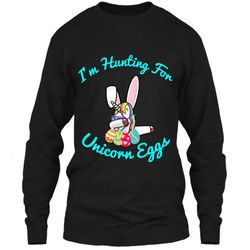 Easter Unicorn Shirt Im hunting for Unicorn eggs LS Ultra Cotton Tshirt