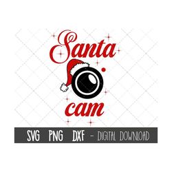 Santa cam svg, santa svg, christmas svg, santa svg file, santa camera svg, santa png, xmas svg files, cricut silhouette