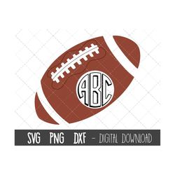 football svg, american football svg, football clipart, ball svg, football monogram png, dxf, football cricut silhouette