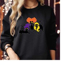 SWEATSHIRT (1767) Halloween Sanderson Witches Witch Museum Magic Wizard Salem Sisters Candle of Black Flame Broom Bunch