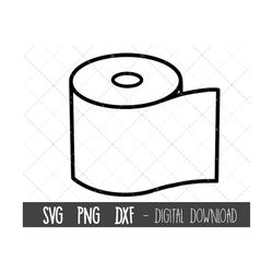 Toilet Paper SVG, Toilet Paper Outline SVG, Digital Download, funny toilet roll png, dxf, toilet roll cricut silhouette