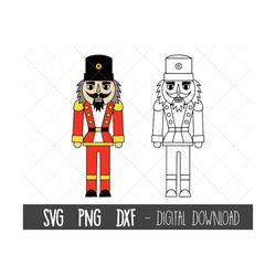 Nutcracker svg, nutcracker clipart, nutcracker cut file, holiday clipart, palace guard svg, toy soldier svg cricut silho