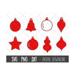 Christmas bauble svg, christmas set svg, christmas bauble set svg, christmas tree crafting svg files, cricut silhouette