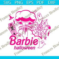 Barbi Halloween SVG Cute Halloween Ghost Barbie Movie SVG