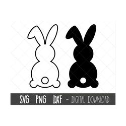 Easter bunny SVG, bunny svg, easter svg, rabbit svg, bunny silhouette svg, bunny ears svg, buuny outline svg, cricut sil