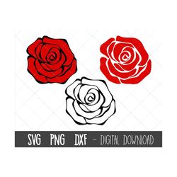 Rose SVG, Rose svg bundle, flower svg, flower clipart, spring clipart, floral svg, floral clipart, rose flower cricut si