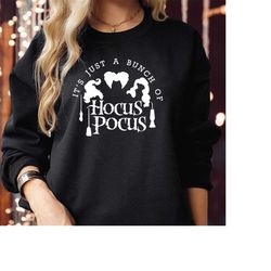 SWEATSHIRT (1729) Halloween Sanderson Witches Witch Museum Magic Wizard Salem Sisters Candle of Black Flame Broom Bunch