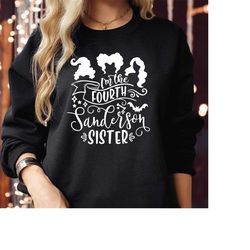 SWEATSHIRT (1719) Halloween Sanderson Witches Witch Museum Magic Wizard Salem Sisters Candle of Black Flame Broom Bunch