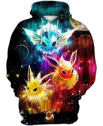 Eevee Evolutions Pokemon 3D T Shirt Hoodie Sweater 3D Hoodie Sweater Tshirt
