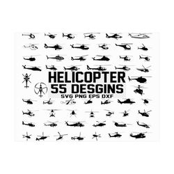 Helicopter SVG/ aircraft svg/ airplane svg/ fly svg/ army helicopter svg/ clipart/ cut file/ cricut/ stencil/ iron on
