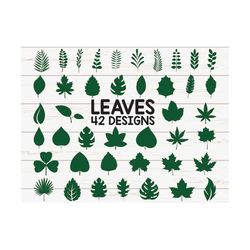 Paper Leaves SVG/ Leaf Templates/ Cut Files for Cricut/ Silhouette/ Clipart/ Vector