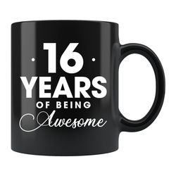 16th birthday mug, 16th birthday gift, sixteenth birthday gift for her