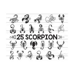 Scorpion SVG/ Scorpion Clipart/ Cut Files/ Cricut/ Silhouette/ Decal/ Vector