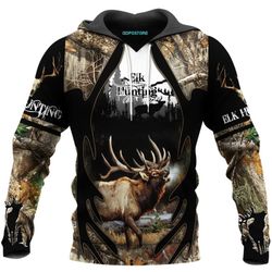 Elk Hunting 3D All Over Printed Shirts