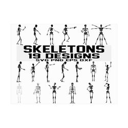 Skeleton SVG/ Skeleton bones svg/ halloween svg/ cut files/ silhouette/ cricut