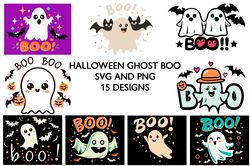 GHOST BOO  Halloween Part 2 SVG.PNG SUBLIMATION DOWNLOAD DIGITAL FILE