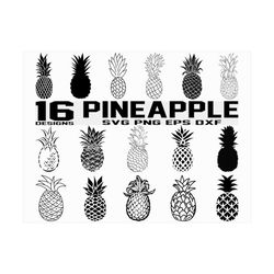 Pineapple SVG/ Pineapple Clipart/ Pineapple fruit svg/ Stencil/ Vinyl Cut Files/ Files for Cricut/ Iron on files/ Vector