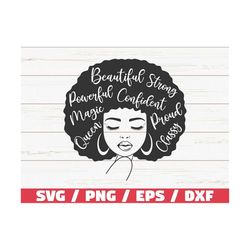 Black Woman SVG / Black Queen SVG / Cut File / Cricut / Black Girl Magic SVG / Instant Download