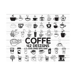 Coffee svg/ coffee cup svg/ coffee image/ decal/ stencil/ vinyl/ cut file/ iron on/ silhouette/ circut file/ cuttable fi