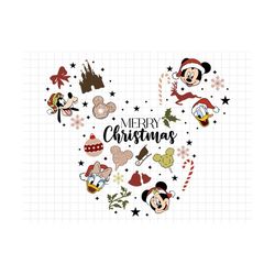Mouse And Friends Christmas Svg Png, Merry Christmas Svg, Christmas Squad Svg, Family Christmas Svg Family Vacation Chri