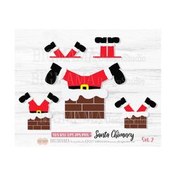 Christmas Chimney SVG,Stuck Santa,Legs,Christmas Svg,Santa Feet,Boots,Xmas,DXF,Cut File,PNG,Vinyl,Cricut,Silhouette,Inst