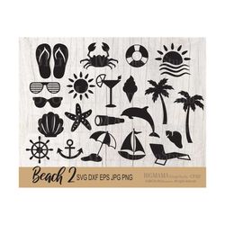 Beach SVG Bundle,Swim,Beach Life Svg,Palm Tree,DXF,Summer,Tropical,Cut File,Sun,Dolphin,Cricut,Silhouette,PNG,Digital,In