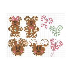 Bundle Christmas Gingerbread Svg, Christmas Cookie Svg, Magic Castle Christmas Svg, Magic Mouse Christmas Svg, Holiday P