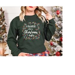 My Favorite Color is Christmas Lights, Christmas Shirt, Christmas Gift, Funny Christmas Tee, Santa Shirt, Holiday Shirt,