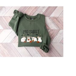 Pig Sheet Sweatshirt, Halloween Pig Tshirt, Funny Halloween Pig Sweatshirt, Gift For Halloween, Pig Lover Shirt, Gift fo