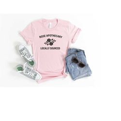 Rose Apothecary Shirt, Creek Shirt, Motel Shirt, Handcrafted with Care Shirt, TV Series Shirt