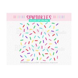 Sprinkle Pattern SVG,Confetti,Bakery,DXF,Donuts,cookie sprinkles,Cake,Birthday,Cricut,Silhouette,Commercial use,Instant