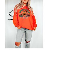 Trick or Treat Sweatshirt, Funny Halloween Sweatshirt, Halloween Party Sweatshirt, Halloween Costume Sweatshirt, Women H