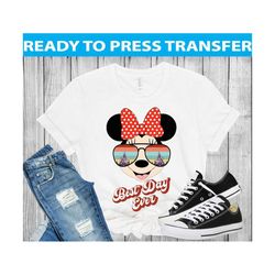 Disney Trip 2023 Transfer ,Retro Minnie Mouse Best Day Ever Disney DTF Transfers, Disney DTF Transfer, DTF Ready To Pres
