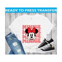 Ready to Press - Disney Transfers - Minnie Mouse Sublimation Ready to press - Iron On Transfers  - Disney - Heat Transfe