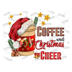 Coffee Christmas Cheer Png Sublimation Design, Leopard Christmas Png, Merry Christmas Png, Coffee Christmas Cheer Png, D