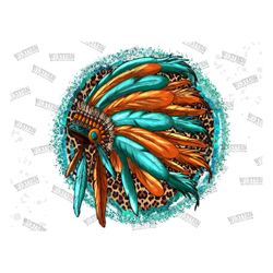 Western Indian Headdress Sublimation Png, Indian Headdress Png, Sublimation Design, Indian Png, Indian Headdress Png, In