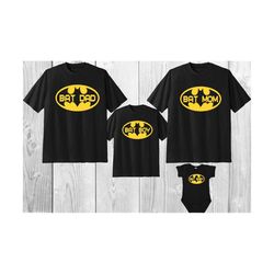 Bat Family Shirt, Personalize Tees, Custom Bat Shirts, Bat Dad t-shirt , Bat Mom ,Bat Boy , Bat Girl , Bat Baby t-Shirts