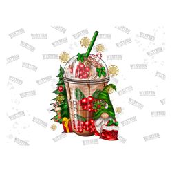 Christmas Coffee With Gnome Sublimation Designs,Light Png,Gnome Png,Christmas Drink Design,Christmas Coffee,Christmas Co