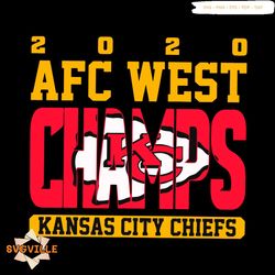 2020 AFC West Kansas City Chiefs Svg, Sport Svg, Kansas City Chiefs Svg, Kansas City Chiefs Logo Svg, Kansas City Chiefs
